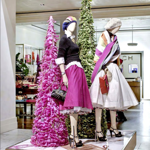 Retail Holiday Roll Outs, Coach Holiday, Satin Ribbon, Branded Design Solutions, Retail Holiday, Matthew Schwam