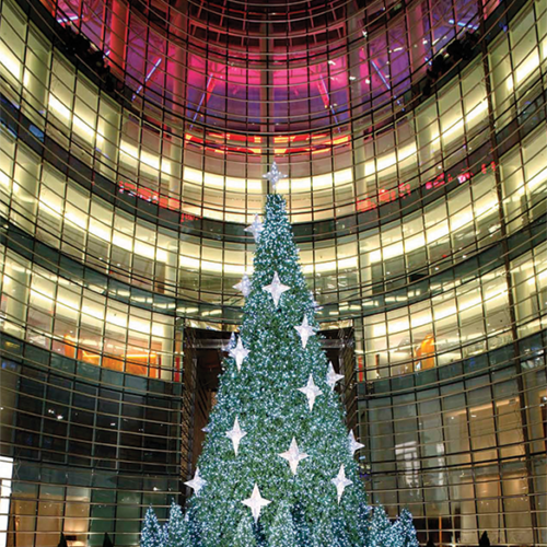 Bloomberg Building Christmas in New York, Iconic Holiday, Matthew Schwam